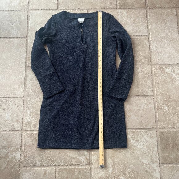 Papillon Blanc Long Sleeve Knit‎ Dress with zipper neckline - Size Medium - Picture 6 of 8